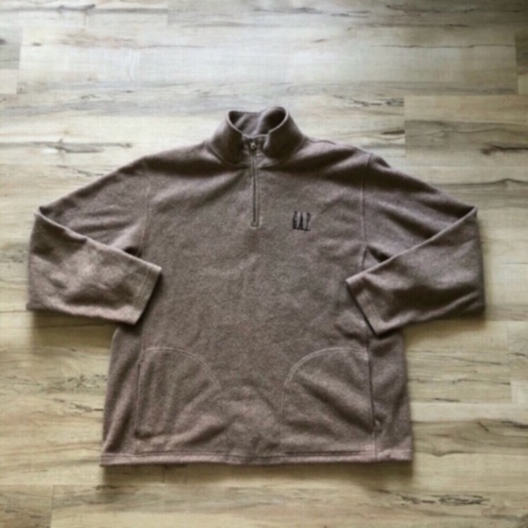 GAP Men's Tan Zip-Up Sweater - Picture 1 of 8
